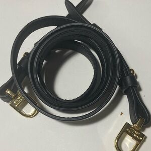 Stuart Weitzman Black and Gold Shoulder Bag Strap